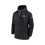 Men's Black Cincinnati Bengals Sideline Quarter-Zip Hoodie