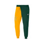 Men's NFL X Staple Hunter Green, Yellow Green Bay Packers Split Logo Fleece Pants