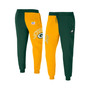 Men's NFL X Staple Hunter Green, Yellow Green Bay Packers Split Logo Fleece Pants