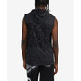 Men's Sleeveless Word Block Hoodie
