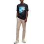 Men's Patterned Slim-Fit Trousers