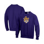 Men's Purple LSU Tigers Vault Logo Reverse Weave Pullover Sweatshirt