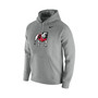 Men's Heathered Gray Georgia Bulldogs Vintage-Like School Logo Pullover Hoodie