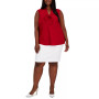 Plus Size Stretch Crepe Pencil Skirt