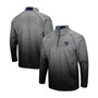 Men's Heathered Gray West Virginia Mountaineers Sitwell Sublimated Quarter-Zip Pullover Jacket