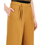 Women's Mid-Rise Zip-Front Wide-Leg Pants