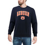 Men's Navy Auburn Tigers Arch Logo Crew Neck Sweatshirt