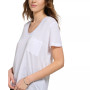 Women's Metallic-Trim Scoop-Neck Pocketed T-Shirt