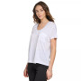 Women's Metallic-Trim Scoop-Neck Pocketed T-Shirt