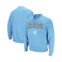 Men's Blue Citadel Bulldogs Arch Logo Crew Neck Sweatshirt