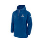 Men's Royal Indianapolis Colts Sideline Quarter-Zip Hoodie