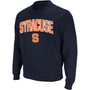 Men's Navy Syracuse Orange Arch Logo Crew Neck Sweatshirt