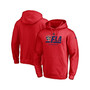 Men's Branded Red Florida Panthers Authentic Pro Secondary Logo Pullover Hoodie