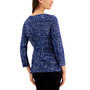 Women's Printed Side-Tie 3/4-Sleeve Top