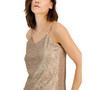 Women's V-Neck Sequin-Knit Cami Top
