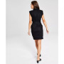 Women's Sleeveless Belted Zip-Front Dress