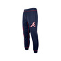 Men's Navy Atlanta Braves Team Split Jogger Pants
