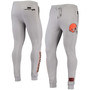 Men's Gray Cleveland Browns Logo Jogger Pants