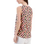 Women's Printed Pleated-Front Shell