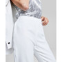 Women's Metallic Tweed Side-Zip Slim-Leg Pants