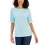 Cotton Boat-Neck Top, Created for Macy's