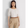 Women's Cotton Broadcloth Puff-Sleeve Shirt