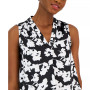 Women's Printed Satin Sleeveless V-Neck Top, Created for Macy's