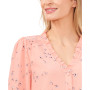 Women's Floral-Print Button-Front Blouse