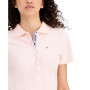 Women's Solid Short-Sleeve Polo Top