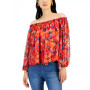 Women's Printed Off-The-Shoulder Blouse, Created for Macy's