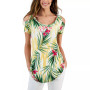 Women's Printed Cold-Shoulder Top, Created for Macy's