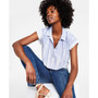 Women's Cotton Washed Dolman Popover Shirt