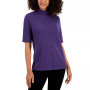 Cotton Mock-Neck Top, Created for Macy's