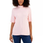 Cotton Mock-Neck Top, Created for Macy's