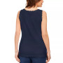 Petite Cotton Lace-Trim Tank Top, Created for Macy's