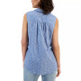 Women's Linen Blend Printed Sleeveless Popover Top, Created for Macy's