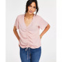 Women's Ruched-Front Short-Sleeve Top, Created for Macy's