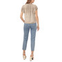 Women's Floral Flutter-Sleeve Tie-Neck Blouse