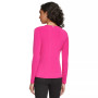 Women's Long-Sleeve Faux-Wrap Top