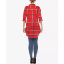 Women's Plaid Tunic Top Shirt