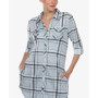 Women's Plaid Tunic Top Shirt