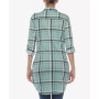 Women's Plaid Tunic Top Shirt
