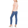 Women's Flutter Short Sleeve V-Neck Knit Top