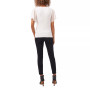 Women's Flutter Short Sleeve V-Neck Knit Top