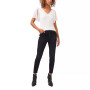 Women's Flutter Short Sleeve V-Neck Knit Top