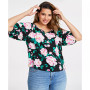 Women's Elbow-Length Ballon- Sleeve Top, Created for Macy's