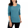 Long Sleeve Cotton Scoop-Neckline Top, Created for Macy's