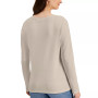 Long Sleeve Cotton Scoop-Neckline Top, Created for Macy's