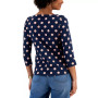 Petite Polka-Dot Top, Created for Macy's