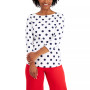 Petite Polka-Dot Top, Created for Macy's